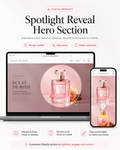 Spotlight Reveal Hero Section for Shopify